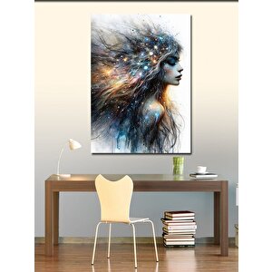 Kanvas Tablo Evren Ve Kadın 70x100 cm