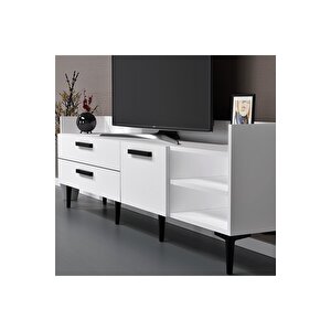 Lucydh 180 Cm Tv Üni̇tesi̇ Sehpasi Beyaz