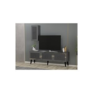 Baredh 150 Cm Lazer Desenli̇ Tv Üni̇tesi̇ Antrasi̇t-gümüş Antrasit Gümüş
