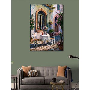 Kanvas Tablo Kır Evi 100x140 cm