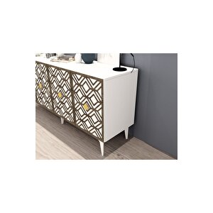Rosedh Konsol Beyaz (cevi̇z Desen)