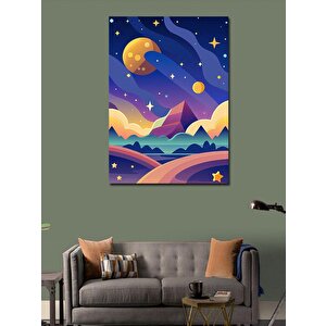 Kanvas Tablo Soyut Manzara 50x70 cm
