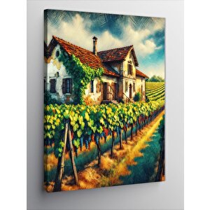 Kanvas Tablo Bağ Evi 70x100 cm