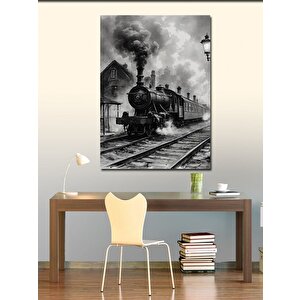 Kanvas Tablo Buharlı Tren 100x140 cm