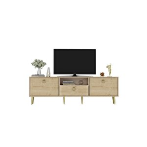 Soledh 180 Cm Tv Üni̇tesi̇ Sehpasi Safi̇rmeşe Safir Meşe