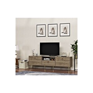 Soledh 180 Cm Tv Üni̇tesi̇ Sehpasi Cevi̇z Ceviz-Ceviz