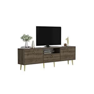 Soledh 180 Cm Tv Üni̇tesi̇ Sehpasi Cevi̇z Ceviz-Ceviz