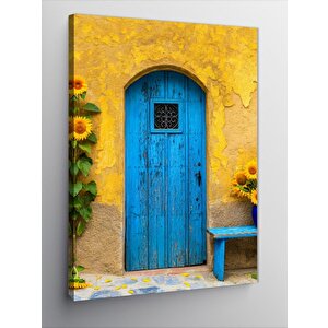 Kanvas Tablo Göldeki Ahşap Ev Ve Sandal