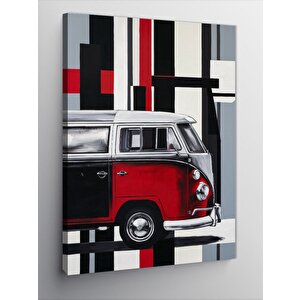 Kanvas Tablo Retro Minibüs 50x70 cm