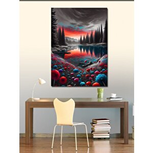 Kanvas Tablo Büyülü Orman Manzarası 100x140 cm