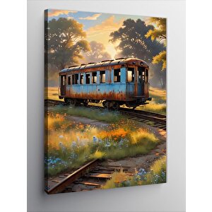 Kanvas Tablo Eski Tren Vagonu 50x70 cm