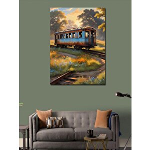 Kanvas Tablo Eski Tren Vagonu 50x70 cm