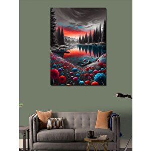 Kanvas Tablo Büyülü Orman Manzarası 70x100 cm