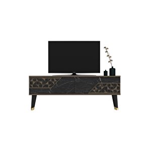 Torontodh 2 Kapakli Tv Sehpasi Cevi̇z Royalmermer Ceviz-Royal Mermer