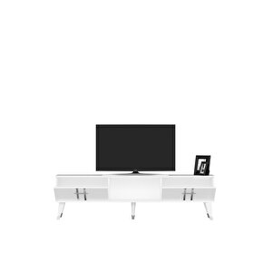Aseldh Tv Sehpasi (alt Modül) Beyaz-gümüş