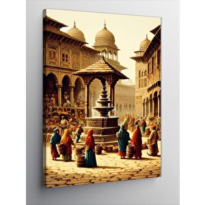Kanvas Tablo Hint Tapınağı Manzarası 50x70 cm