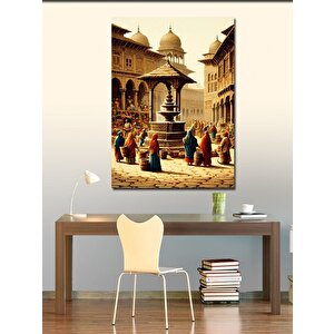 Kanvas Tablo Hint Tapınağı Manzarası 50x70 cm