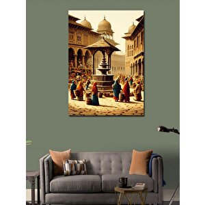 Kanvas Tablo Hint Tapınağı Manzarası 50x70 cm