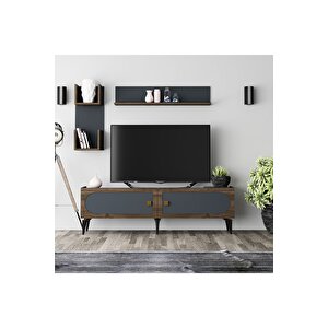 Owendh Tv Üni̇tesi̇ Takimi Antrasi̇t-(cevi̇z Desen) Antrasit