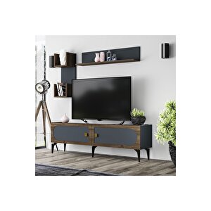 Owendh Tv Üni̇tesi̇ Takimi Antrasi̇t-(cevi̇z Desen) Antrasit