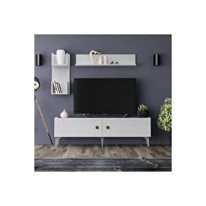 Owendh Tv Üni̇tesi̇ Takimi Beyaz (beyaz Desen) Beyaz