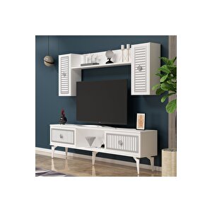 Ni̇ldh 150 Cm Tv Üni̇tesi̇ Beyaz Gümüş Beyaz-Gümüş