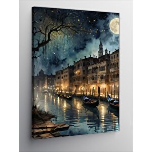 Kanvas Tablo Gece Manzarası 100x140 cm