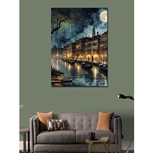 Kanvas Tablo Gece Manzarası 100x140 cm