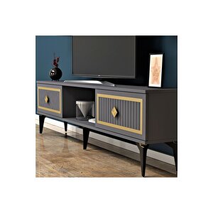 Ni̇ldh 150 Cm Tv Üni̇tesi̇ Antrasi̇t Altin Antrasit Gold