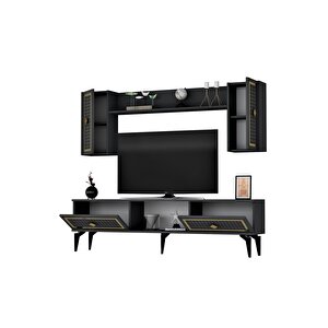 Ni̇ldh 150 Cm Tv Üni̇tesi̇ Antrasi̇t Altin