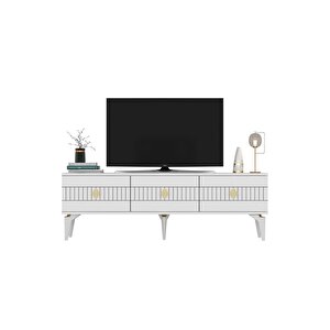 Mi̇dasdh Tv Stand (alt Modül) Beyaz-altin