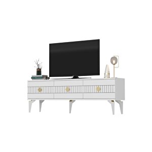 Mi̇dasdh Tv Stand (alt Modül) Beyaz-altin