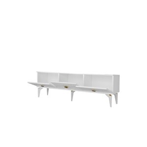 Mi̇dasdh Tv Stand (alt Modül) Beyaz-altin