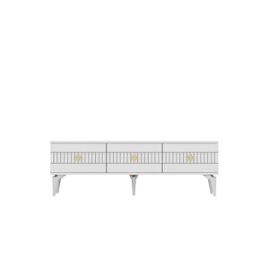 Mi̇dasdh Tv Stand (alt Modül) Beyaz-altin