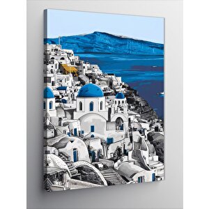Kanvas Tablo Santorini Manzarası 100x140 cm