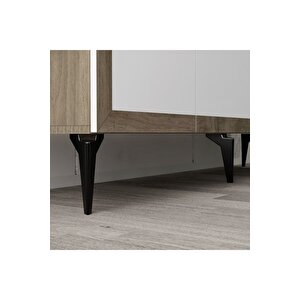 Dört Kapakli 150 Cm Selendh Konsol Cevi̇z-beyaz