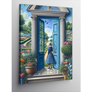Kanvas Tablo Bahçe Kadını 100x140 cm
