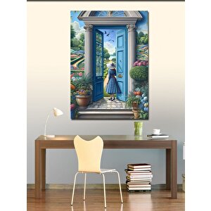 Kanvas Tablo Bahçe Kadını 100x140 cm