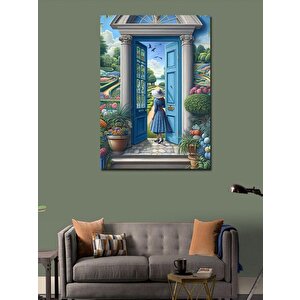 Kanvas Tablo Bahçe Kadını 100x140 cm
