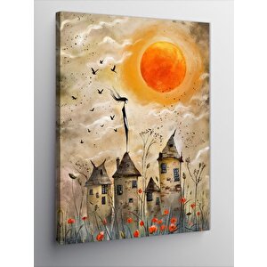 Kanvas Tablo Kırsaldaki Evler 50x70 cm