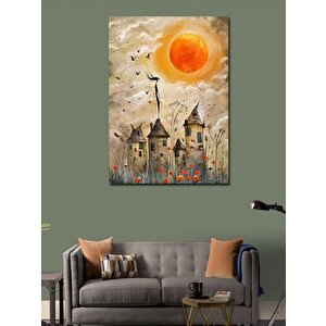 Kanvas Tablo Kırsaldaki Evler 70x100 cm