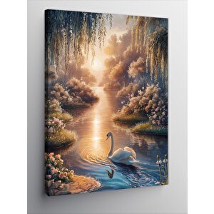 Kanvas Tablo Şelale Manzarası 100x140 cm