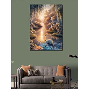 Kanvas Tablo Şelale Manzarası 100x140 cm