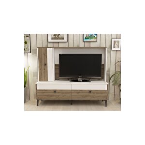 Si̇ndydh Tv Üni̇tesi̇ Beyaz Cevi̇z Beyaz - Ceviz