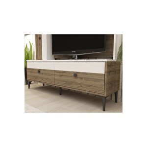 Si̇ndydh Tv Üni̇tesi̇ Beyaz Cevi̇z Beyaz - Ceviz