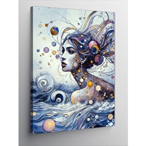 Kanvas Tablo Kadın Ve Evren 100x140 cm