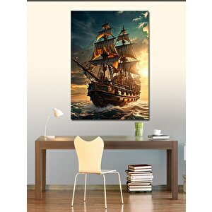 Kanvas Tablo Kadının Hayalindeki Ev 70x100 cm