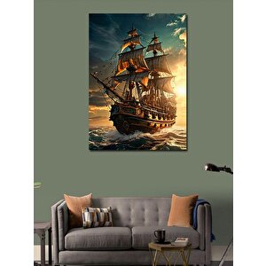 Kanvas Tablo Kadının Hayalindeki Ev 70x100 cm