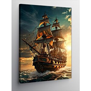Kanvas Tablo Kadının Hayalindeki Ev 100x140 cm