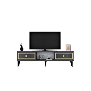 Ni̇ldh 150 Cm Tv Sehpasi Antrasi̇t Altin